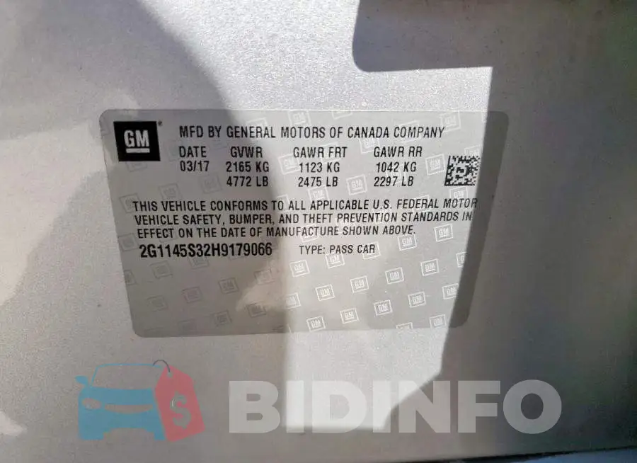 2G1145S32H9179066 Photo# 12