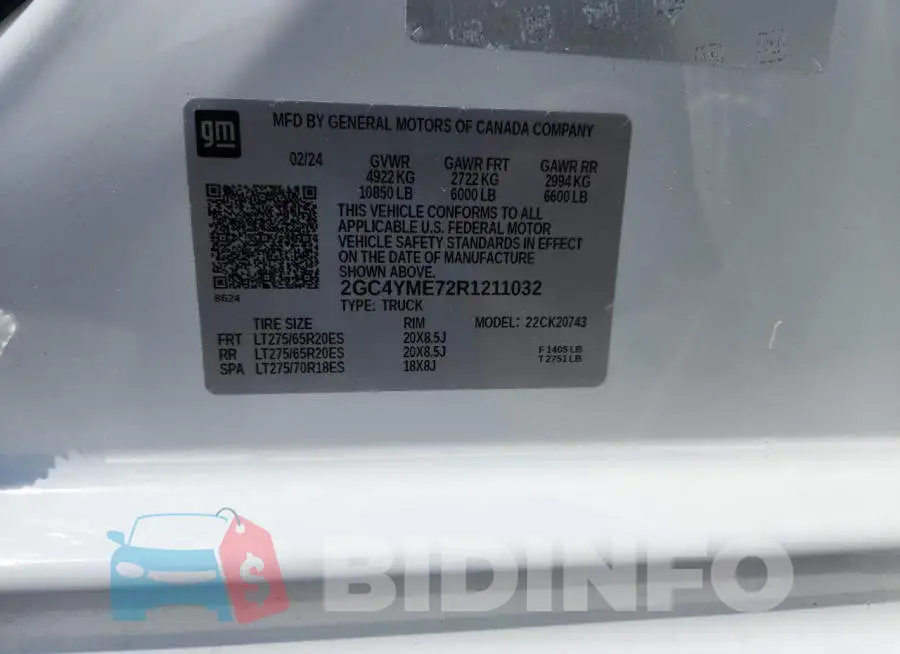 2GC4YME72R1211032 Photo# 13