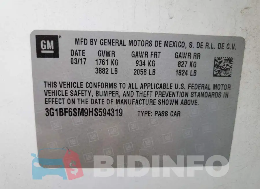 3G1BF6SM9HS594319 Photo# 12