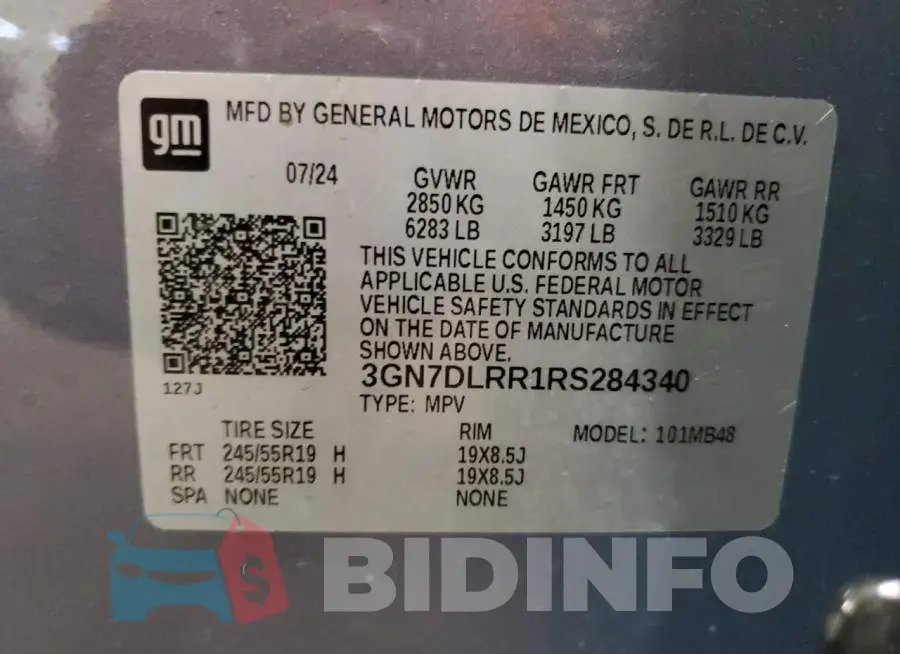 3GN7DLRR1RS284340 Photo# 13