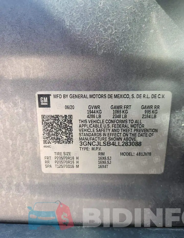 3GNCJLSB4LL283088 Photo# 13