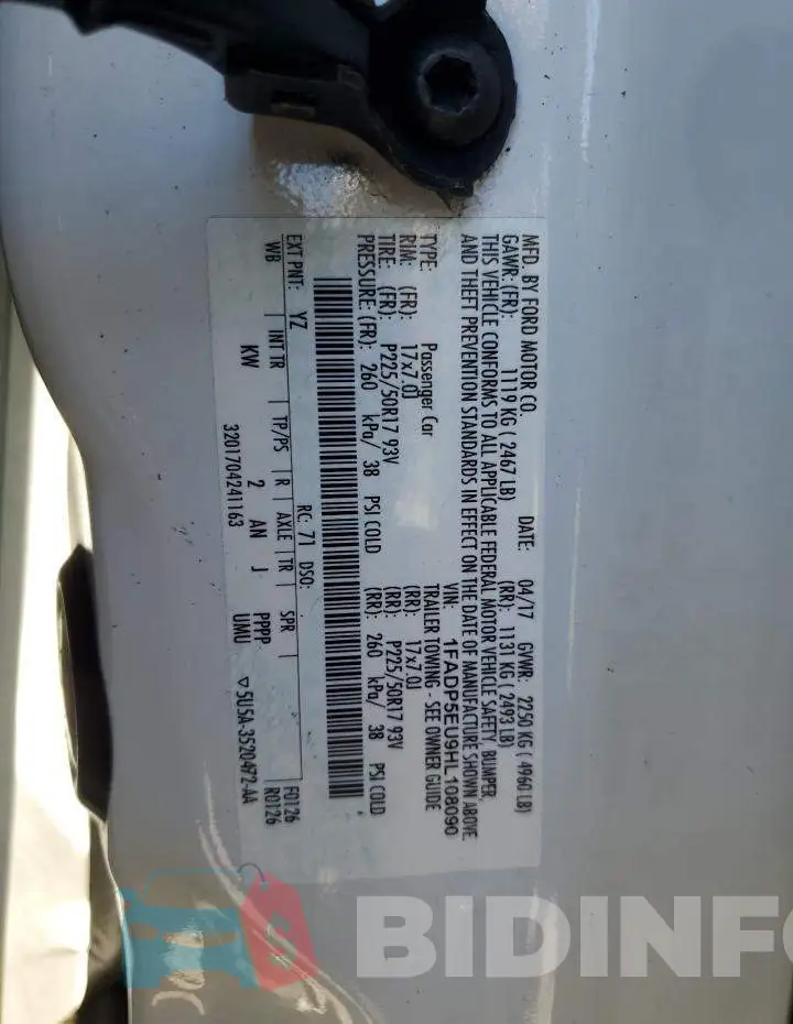 1FADP5EU9HL108090 Photo# 12