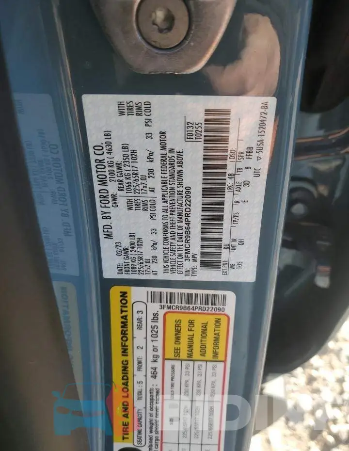 3FMCR9B64PRD22090 Photo# 14