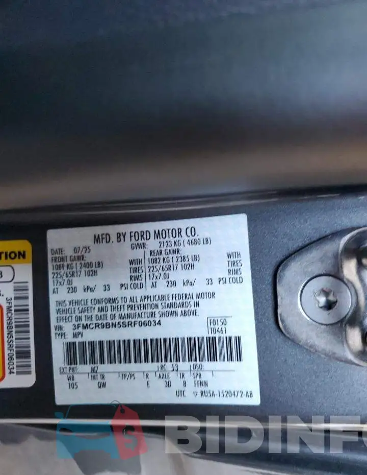 3FMCR9BN5SRF06034 Photo# 13