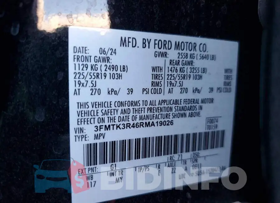 3FMTK3R46RMA19026 Photo# 13