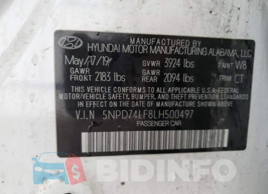 5NPD74LF8LH500497 Photo# 12