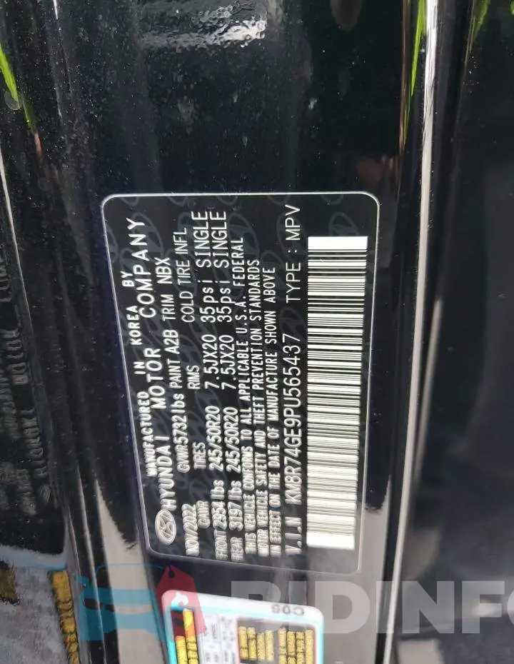 KM8R74GE9PU565437 Photo# 14