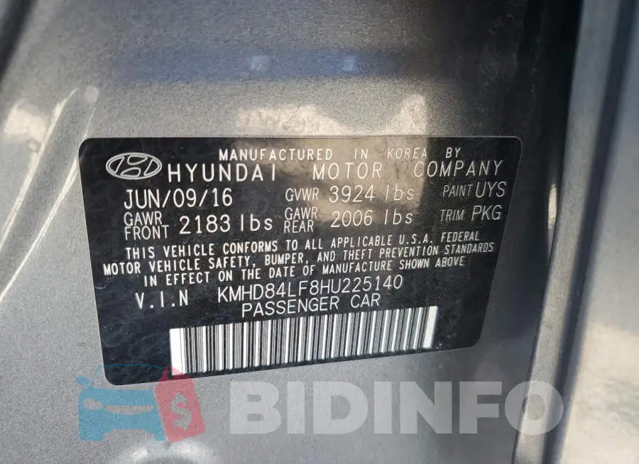 KMHD84LF8HU225140 Photo# 12