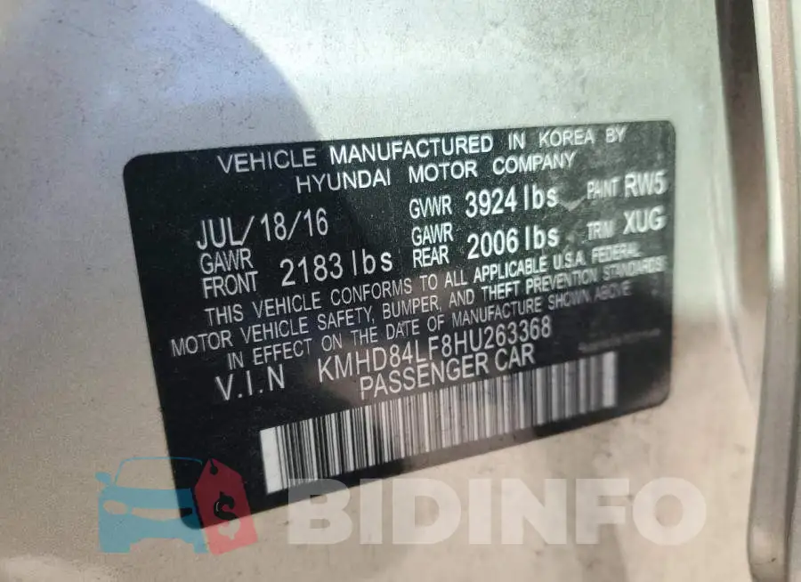 KMHD84LF8HU263368 Photo# 13