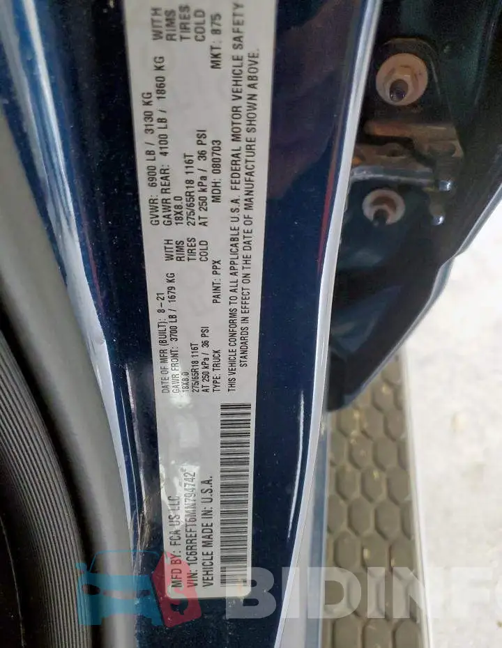 1C6RREFT6MN794742 Photo# 12