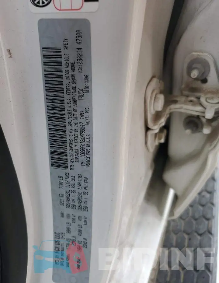 1C6SRFKT8KN799547 Photo# 12