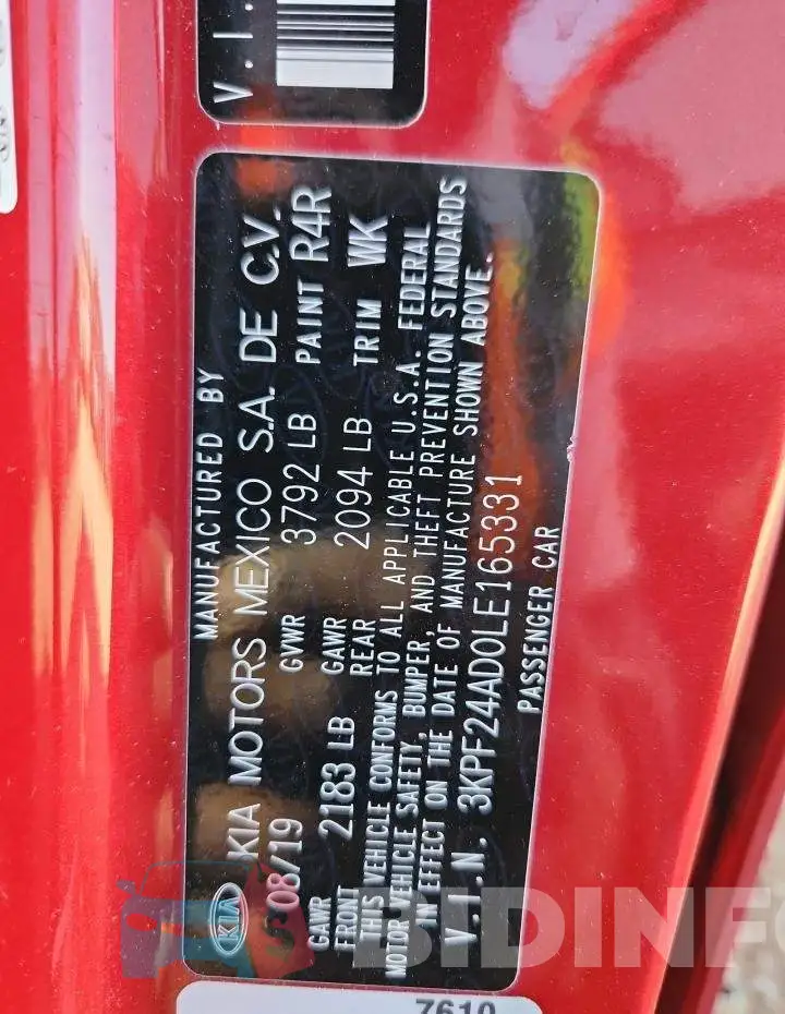 3KPF24AD0LE165331 Photo# 12