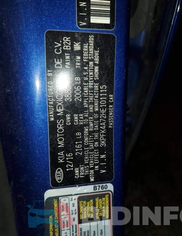 3KPFK4A72HE101115 Photo# 12