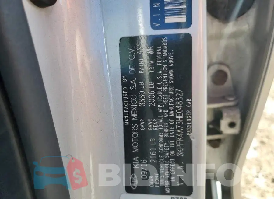 3KPFK4A73HE048327 Photo# 12
