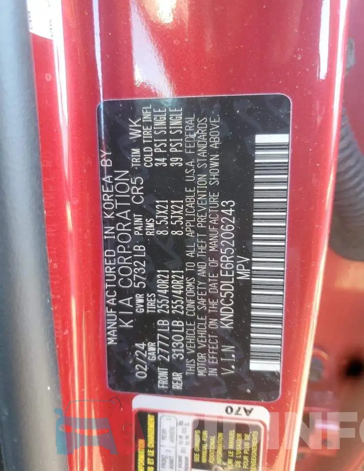 KNDC5DLE6R5206243 Photo# 13