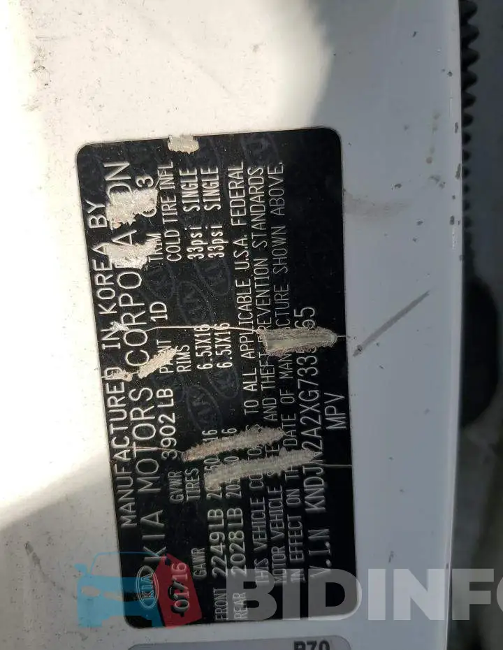 KNDJN2A2XG7335365 Photo# 13