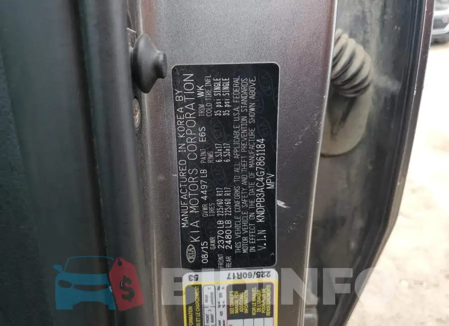 KNDPB3AC4G7861184 Photo# 13
