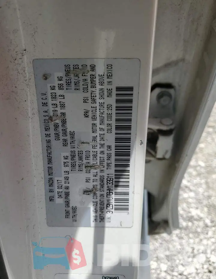 3MZBN1U76HM133911 Photo# 13