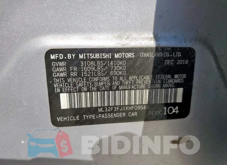 ML32F3FJ1KHF09548 Photo# 13