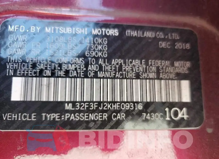 ML32F3FJ2KHF09316 Photo# 13