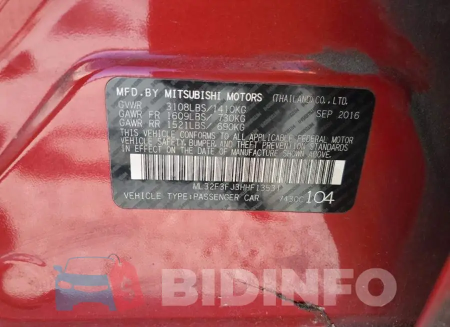 ML32F3FJ3HHF13531 Photo# 12