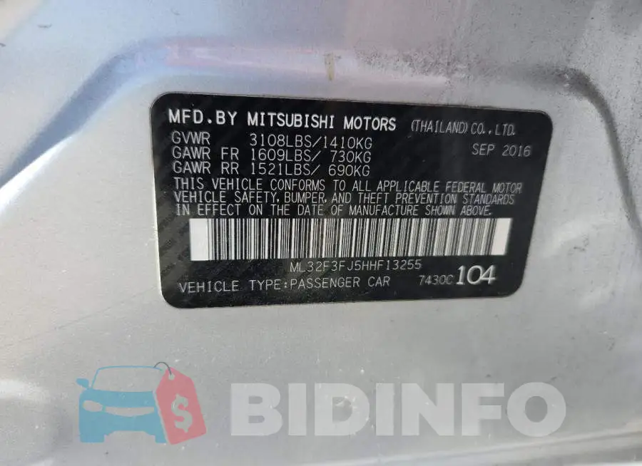 ML32F3FJ5HHF13255 Photo# 12