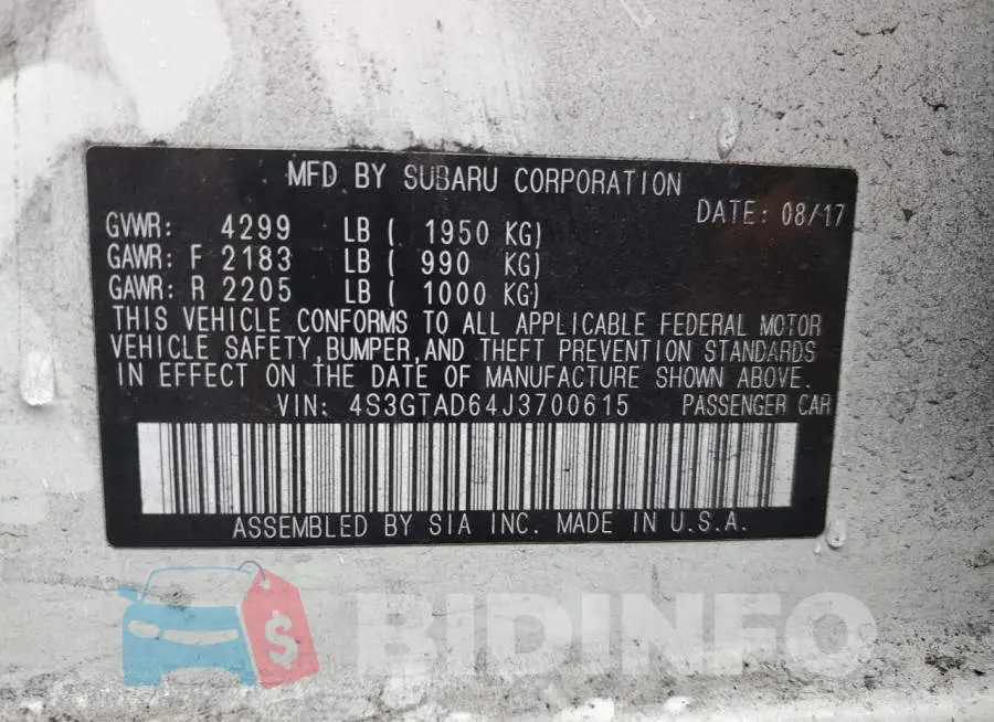 4S3GTAD64J3700615 Photo# 12