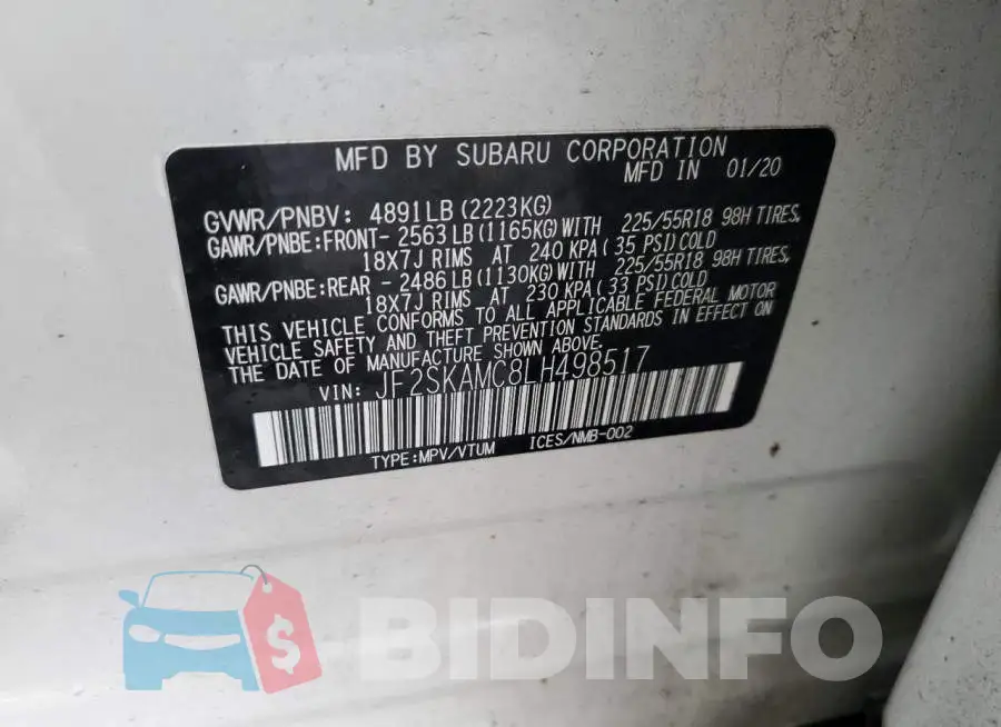 JF2SKAMC8LH498517 Photo# 13