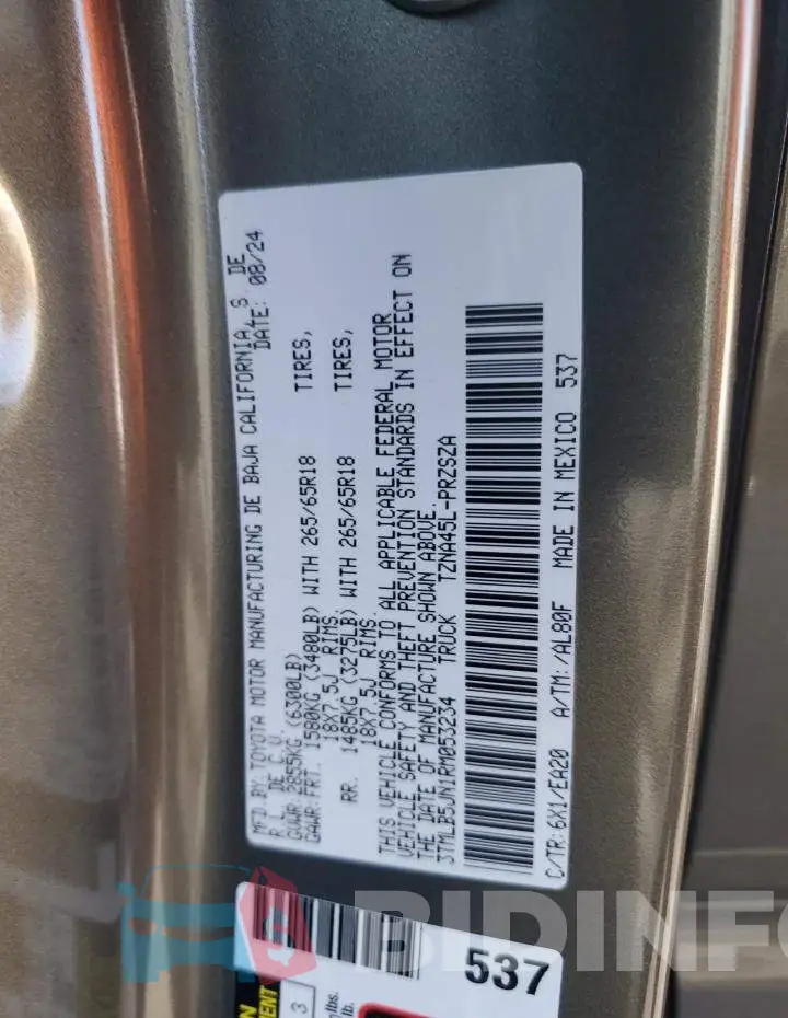 3TMLB5JN1RM053234 Photo# 12