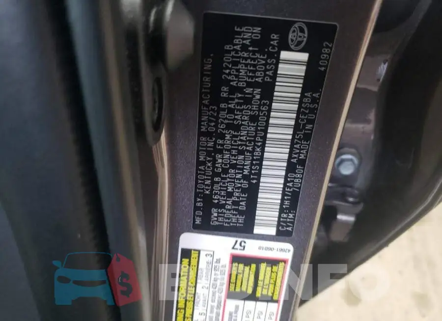 4T1S11BK4PU100563 Photo# 12