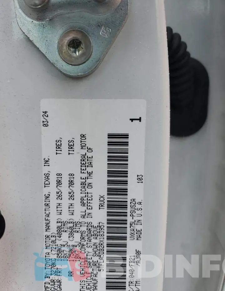 5TFLA5DB2RX183957 Photo# 12