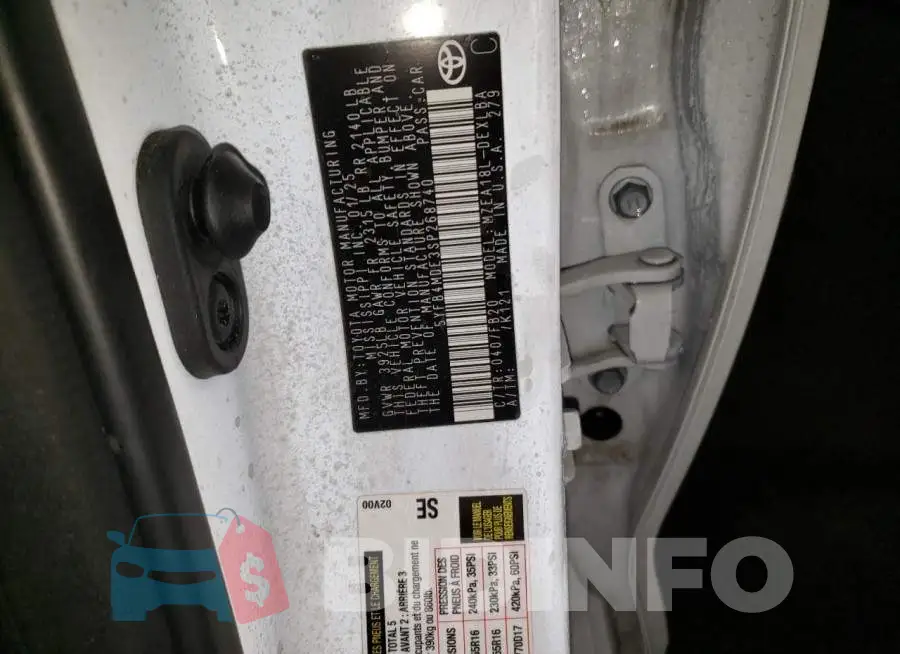 5YFB4MDE3SP268740 Photo# 12