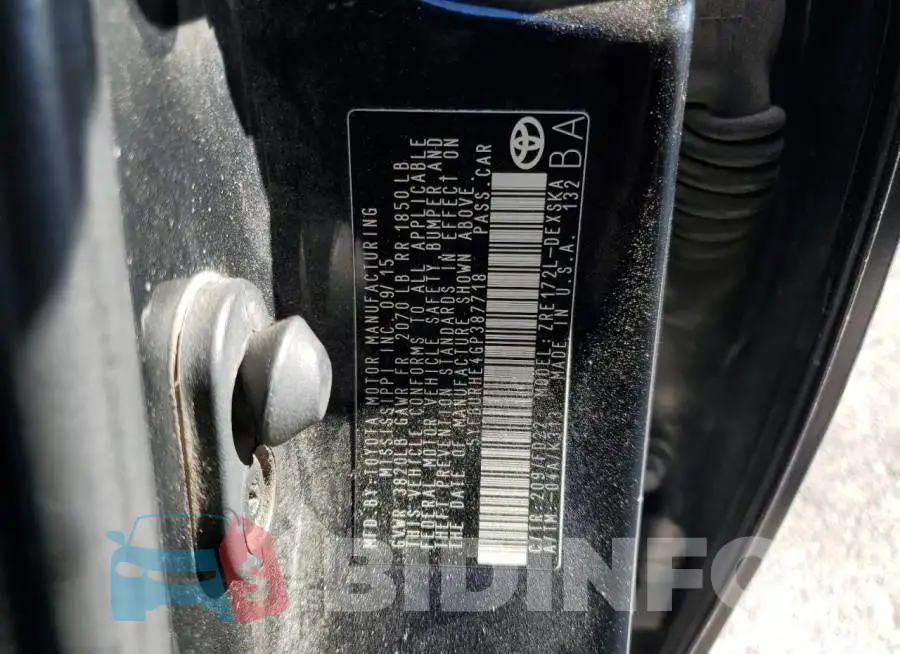 5YFBURHE4GP387718 Photo# 13