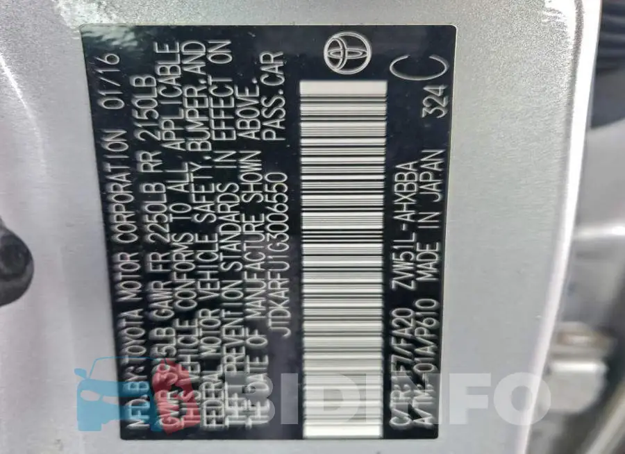 JTDKARFU1G3006550 Photo# 12