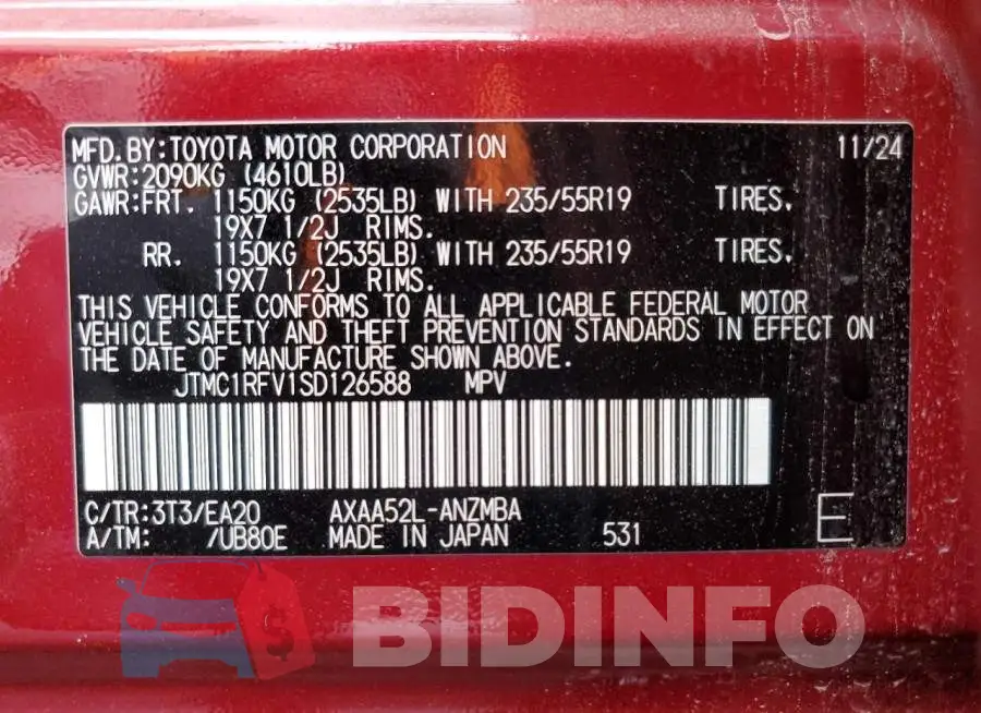JTMC1RFV1SD126588 Photo# 14