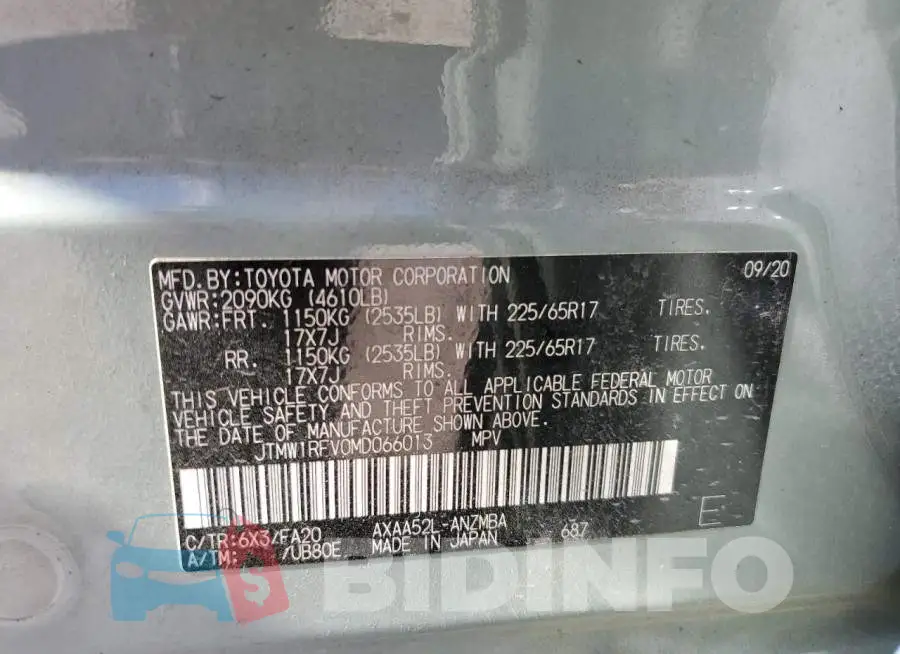 JTMW1RFV0MD066013 Photo# 13