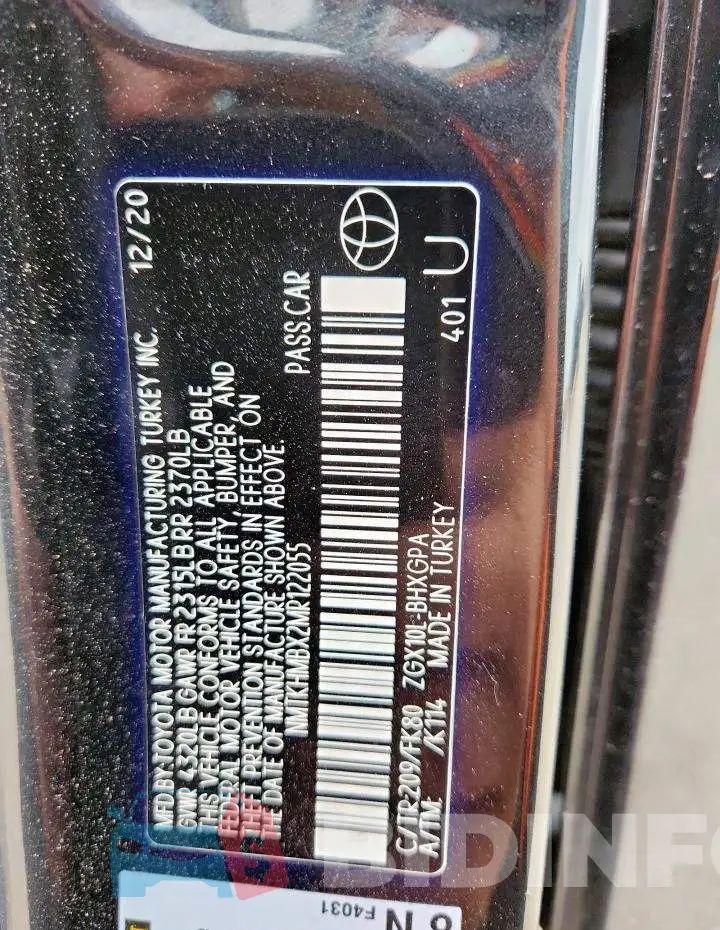 NMTKHMBX2MR122055 Photo# 13