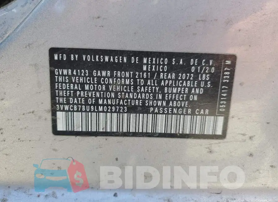 3VWCB7BU9LM029723 Photo# 13