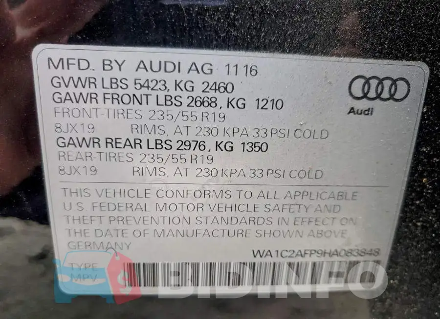WA1C2AFP9HA083848 Photo# 14