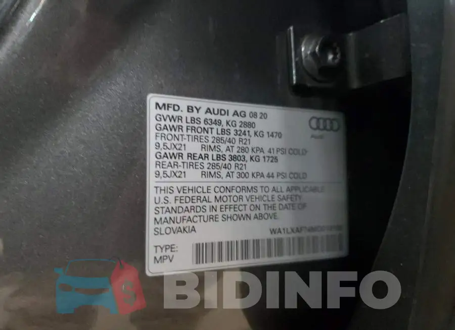 WA1LXAF74MD010106 Photo# 13