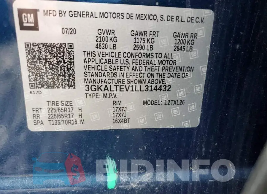 3GKALTEV1LL314432 Photo# 12