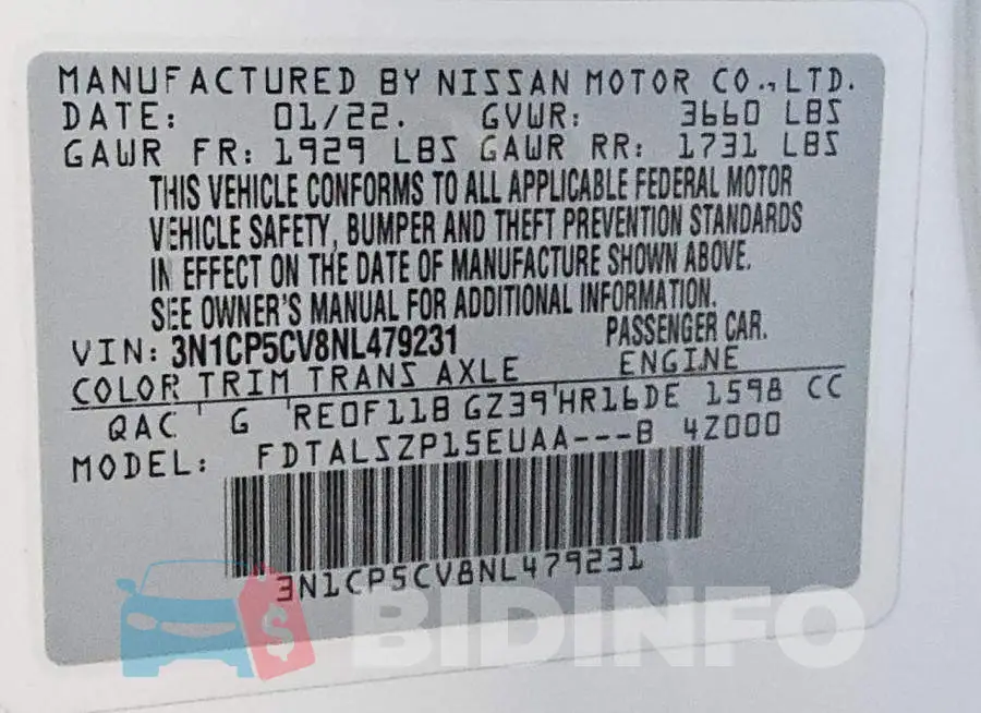 3N1CP5CV8NL479231 Photo# 13