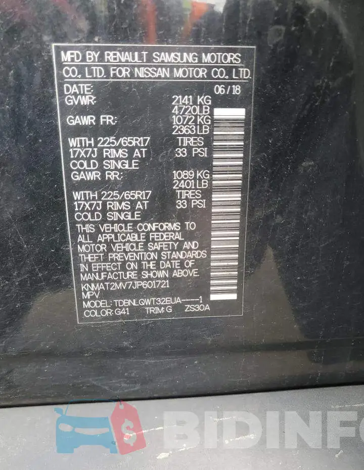 KNMAT2MV7JP601721 Photo# 13