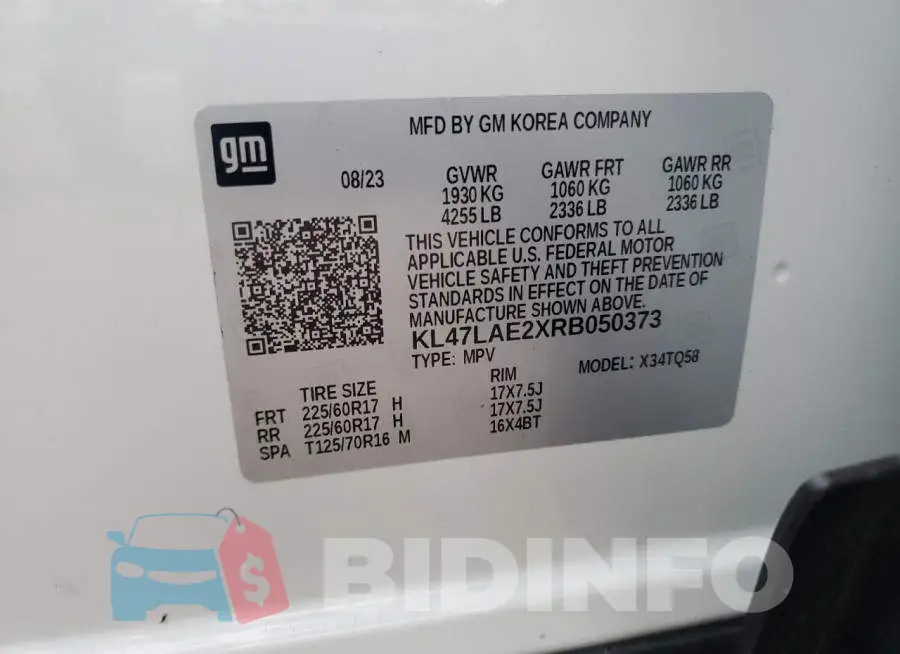 KL47LAE2XRB050373 Photo# 13