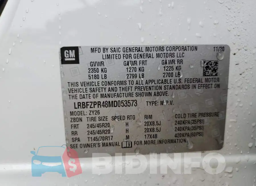 LRBFZPR48MD053573 Photo# 13
