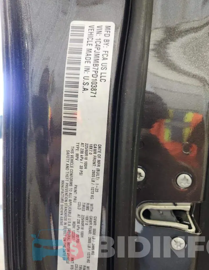1C4PJMMB7PD103871 Photo# 14