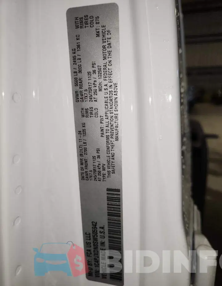 1C4PJXDN8SW505942 Photo# 14