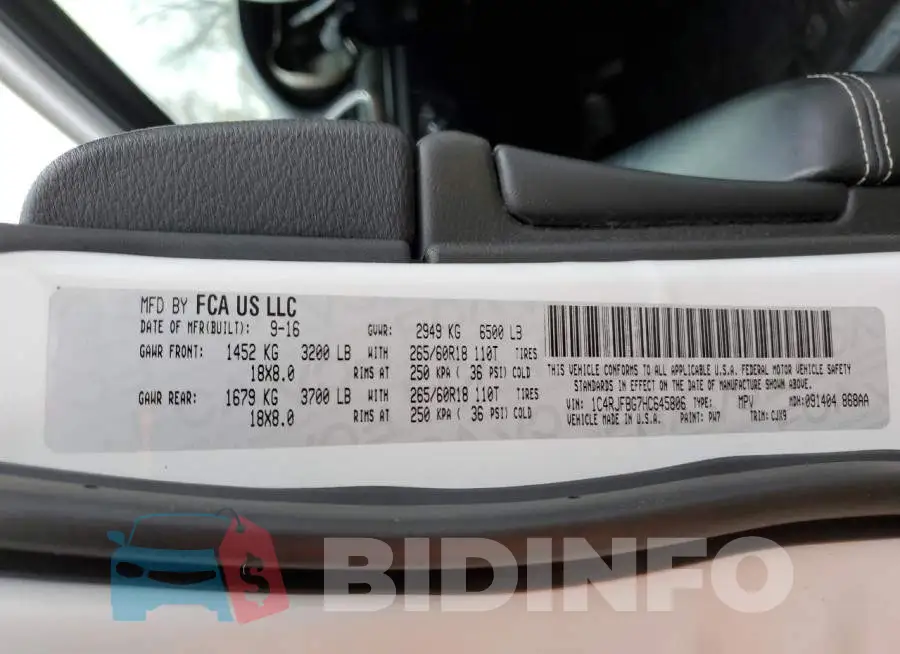 1C4RJFBG7HC645806 Photo# 13