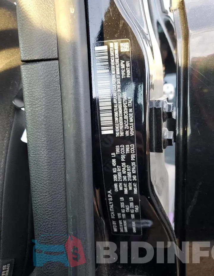 ZACCJBCB3HPE79460 Photo# 12