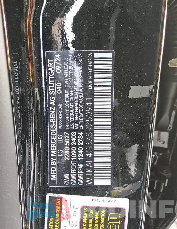 W1KAF4GB7SR250941 Photo# 12